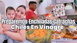 PREPAREMOS ENCHILADAS CATRACHAS/COMO HACER CHILES EN VINAGRE