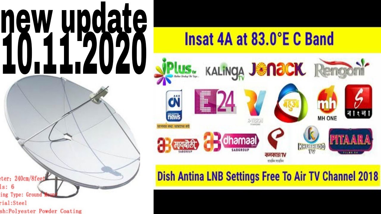 83e insat 4a c band best fta urdu hindi channel  latest update 11 10 2020