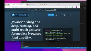 InteractJS Canvas Drag Test