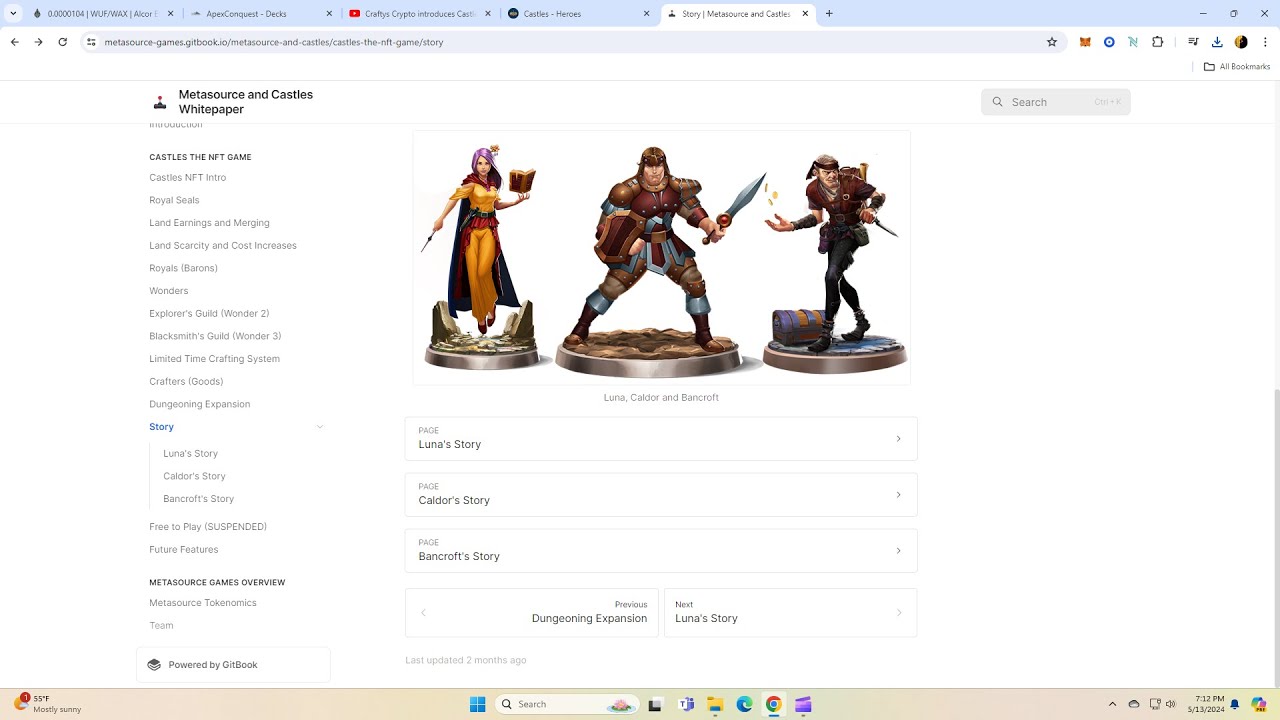 Crafty and Castles NFT game on wax. Dungeon Heroes Equip and fight! Cheep entry and fun to play