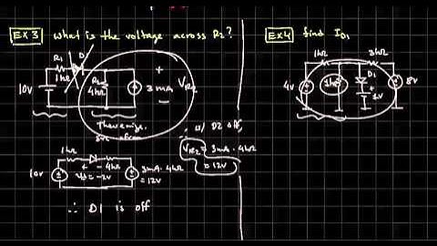 Introduction to Diodes - Part 5 - Example circuits solved