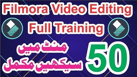 FILMORA 9 ll FULL VIDEO EDITING TUTORIAL FOR BEGINNERS  [URDU,HINDI]- 2021 #TechnicalSkillMaster TSM
