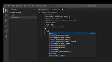How to find Area of Circle in Dart language || Source code of Area of Circle