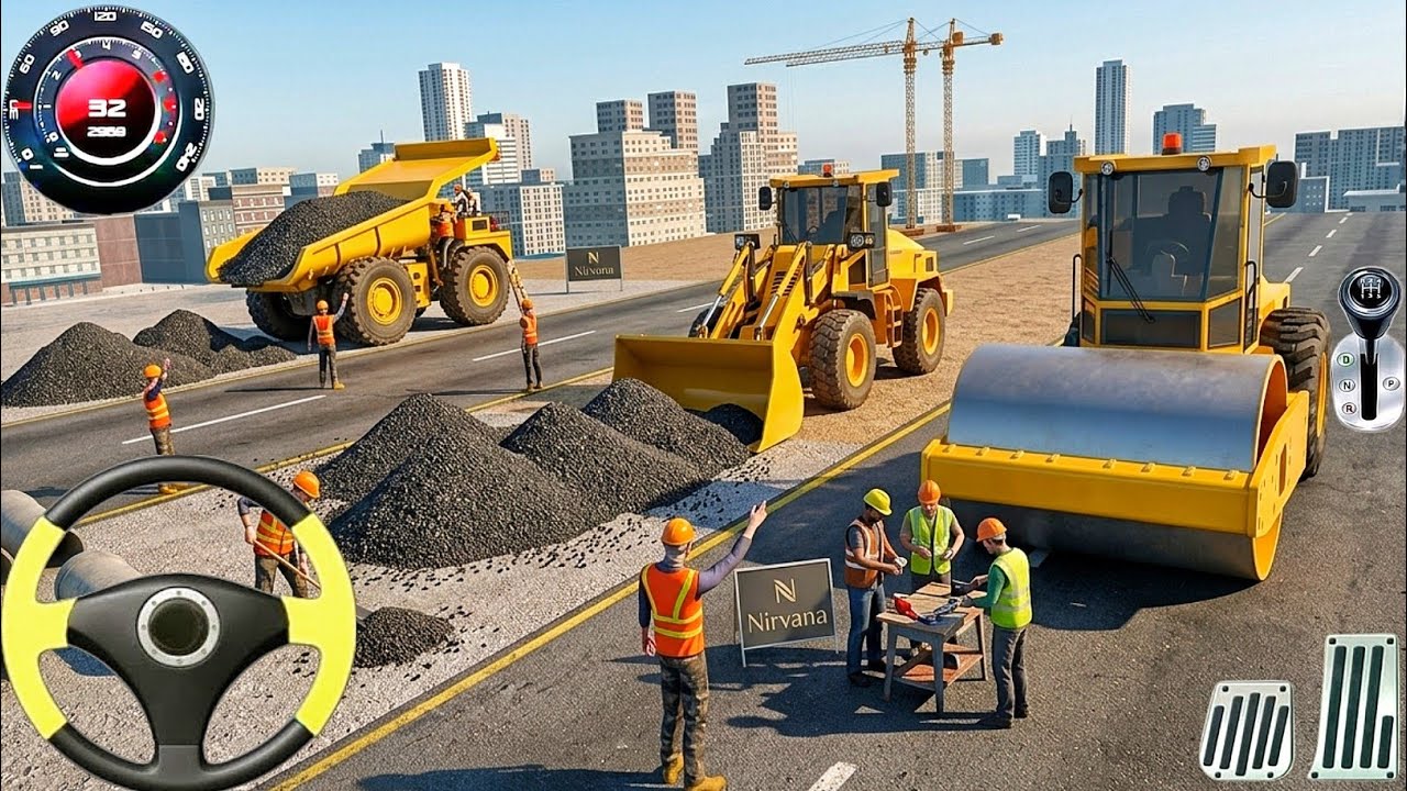 Real City Construction Simulator 3D - City Road Builder Excavator ...