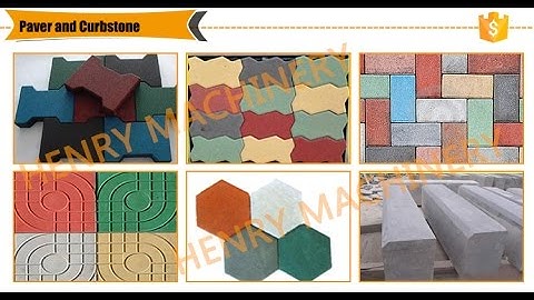 How to make colorful pavers with a QT5-20 block machine