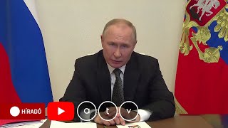 Vlagyimir Putyin hadiállapotot hirdetett