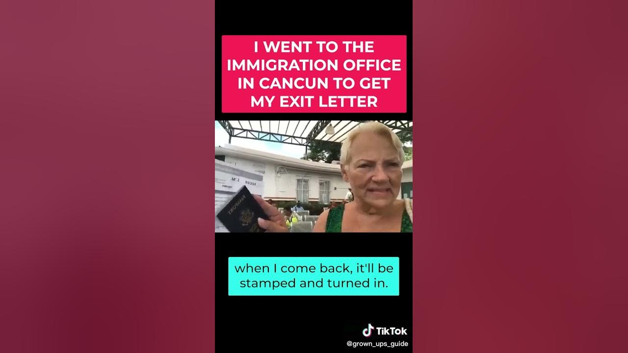 I went to the immigration office in cancun youtube