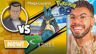 É BIZARRO O QUE O *MEGA LUCARIO* FAZ COM A EQUIPE ROCKET... 😨🤯😯 #pokemongo