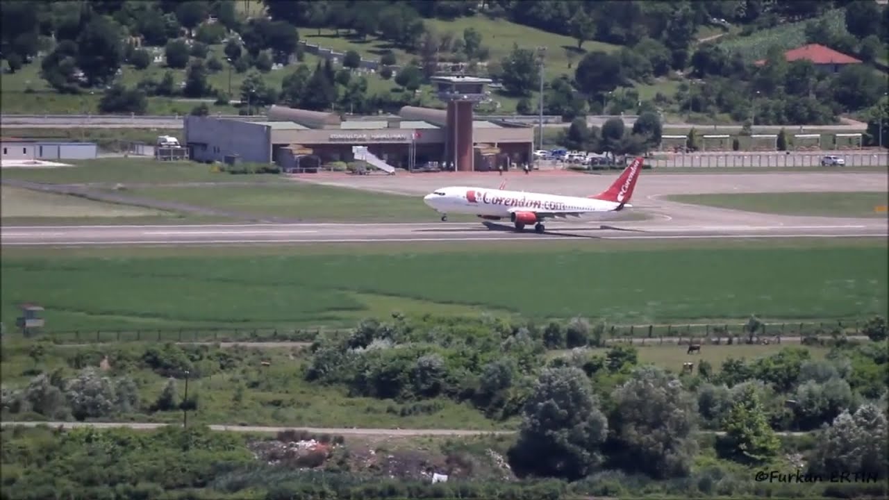 Corendon Hava Yolları İlk Münster-Zonguldak-Münster seferinin videosu / LTAS First B737-800 Landing
