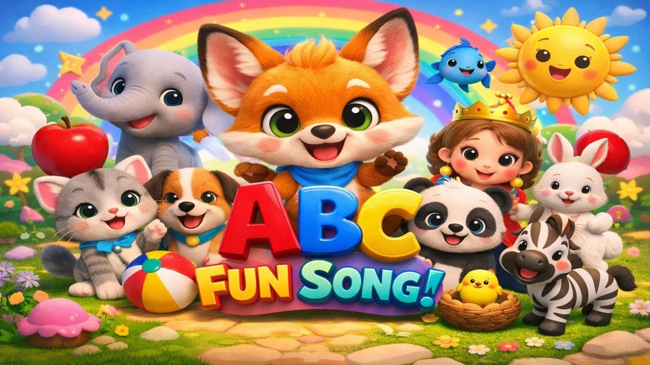 ABC Song for Kids 🎶 | Learn Alphabets A to Z with Cute Animals 🧸 | Fun ...