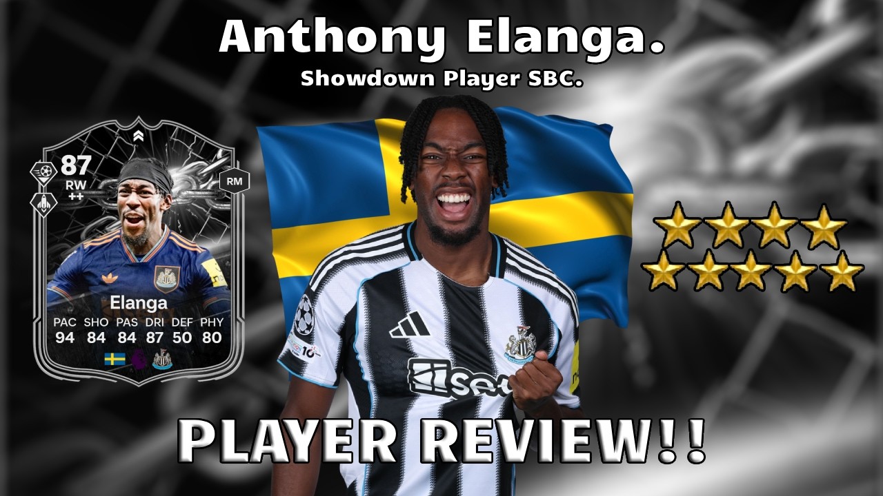⚽⭐ 87 Rated Anthony Elanga Player Review! Showdown Player SBC🔥⚽. FC 26 Ultimate Team