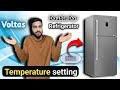 Voltas Double Door Refrigerator Temperature Setting || Double dDoor Fridge Temperature Setting