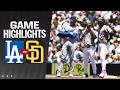 Dodgers vs padres game highlights 51224  mlb highlights