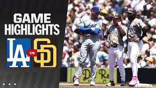 Dodgers vs. Padres Game Highlights (5\/12\/24) | MLB Highlights