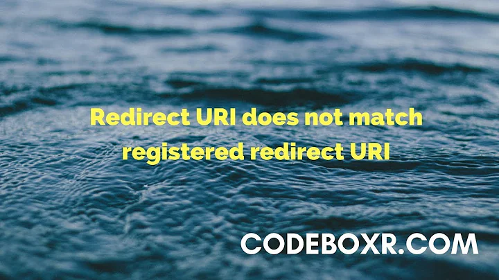 How to Fix Redirect URI does not match registered redirect URI for Instagram
