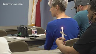Candlelight vigil held at Rape and Suicide Crisis Center of Southeast Texas held for victims of sexu