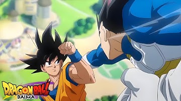 Goku vs Vegeta Scene | English Dub | Full Fight | DB Daima