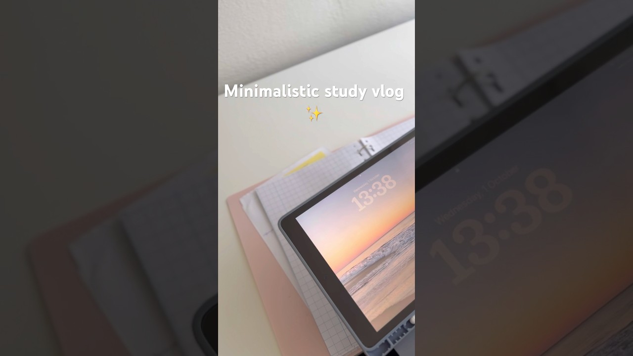 Minimalistic study vlog ♡₊˚ 🦢・₊✧⋆⭒˚｡⋆ 