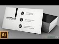 Clean Modern Business Card — Illustrator Tutorial