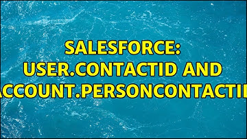 Salesforce: User.ContactId and account.PersonContactId
