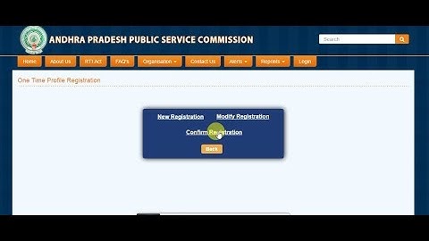 APPSC (GROUP II)  OTPR CONFIRMATION
