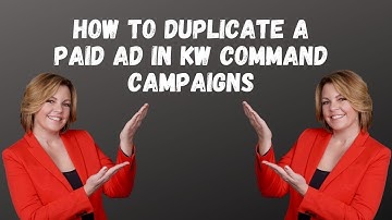 KW Command Video | How To Duplicate a Paid Ad in Campaigns