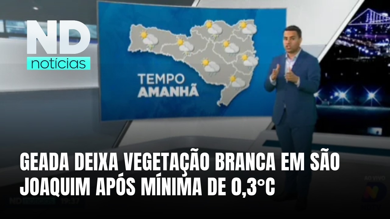 Previsão indica mudança no tempo em SC após amanhecer gelado na Serra