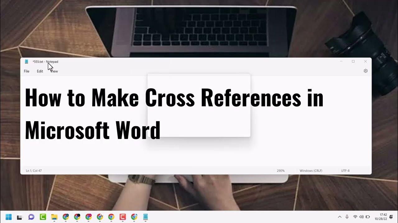 How to Make Cross References in Microsoft Word - YouTube