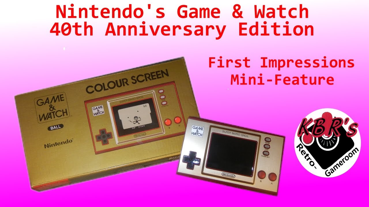 40th Anniversary Game and Watch First Impressions YouTube