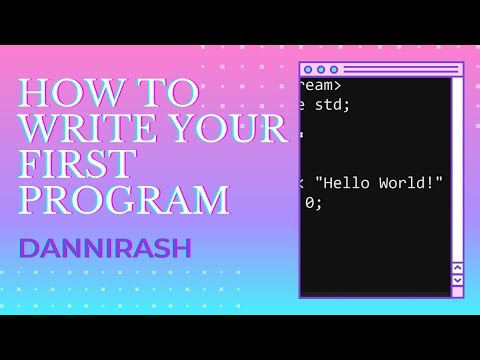 How to Write your First Program (g++, C++, Notepad, cmd)