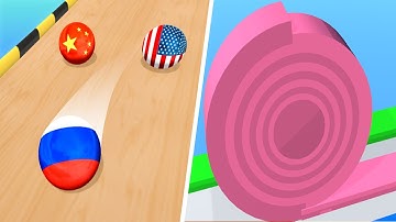 Layers Roll 🆚 Marble Run 3D🌻🧿🌺🌈Max Levels Walkthrough Android IOS Update Gameplay AF24