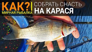 Как собрать снасть на карася? Ловля на поплавочную удочку в камыше.