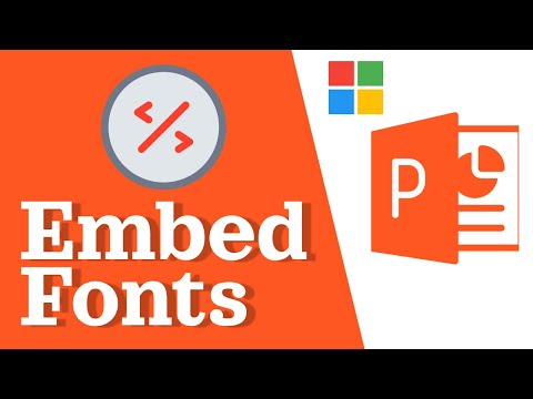 Embedding Fonts in