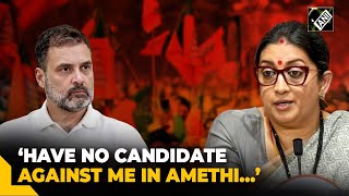 “Nobody buzzing about Rahul Gandhi…”: Smriti Irani exudes confidence in winning Amethi seat