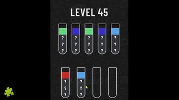 Water Sort Puzzle - Level 45 | Color Puzzle Game Solution