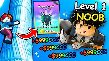 Starting Over as NOOB with New OP *DRAGON EGG* PET in Climb and Jump Tower.. (Shanghai Tower Update)