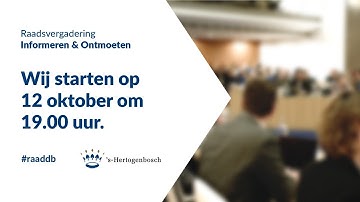 Livestream Informeren & Ontmoeten 12 oktober 2020