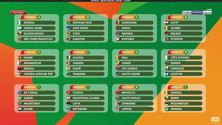 عاجل نتائج قرعة كأس أمم أفريقيا 2023