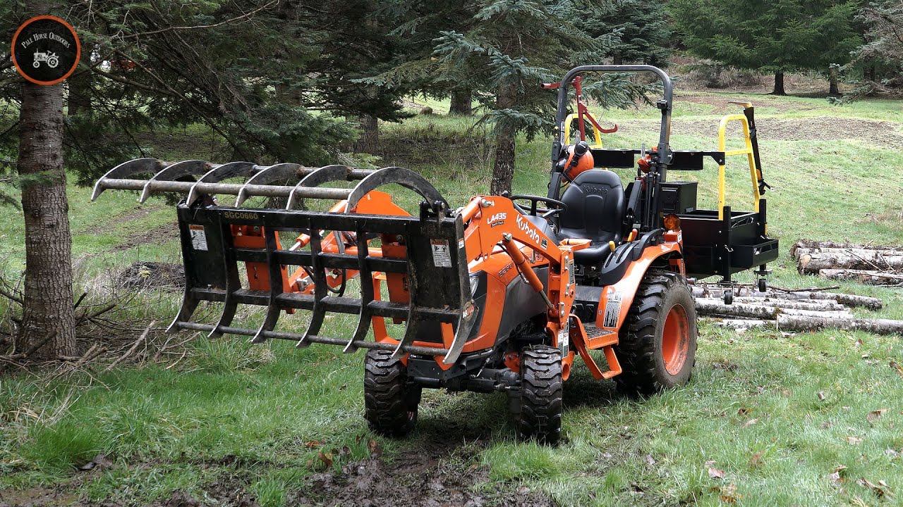 Grapple Tips for Raking & Grading Kubota B2601 Compact Tractor & Land
