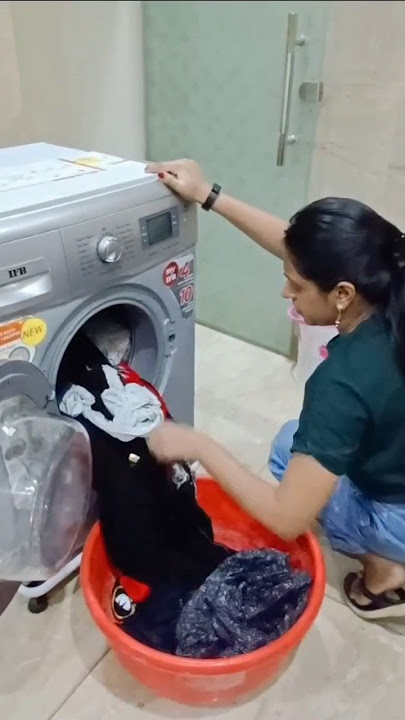 IFB 8kg Front Load Washing Machine, how many clothes 😁 #homeappliances #washingmachine #shubzgadgets