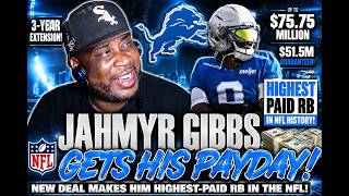 Jahmyr Gibbs gets paid. Lions make him the highest-paid running back.