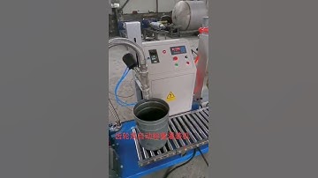 Semi auto one head paint bucket  pail keg weighing filling crimping machine