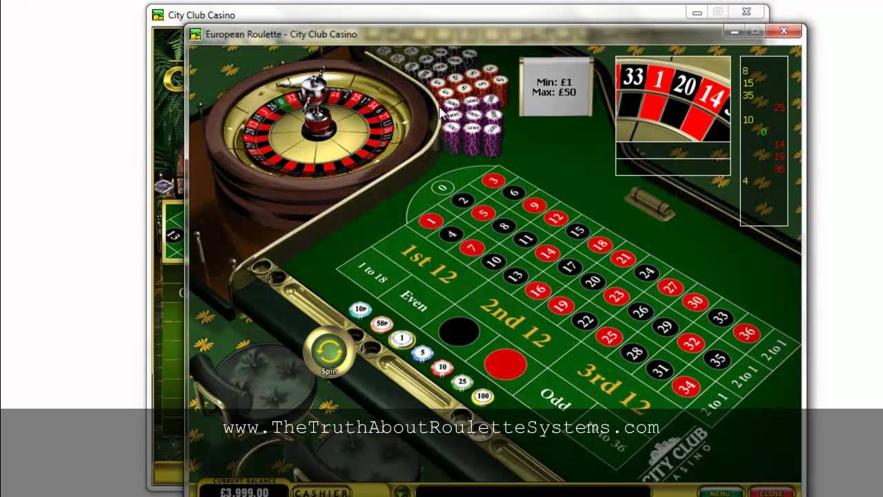 Roulette wheel layout