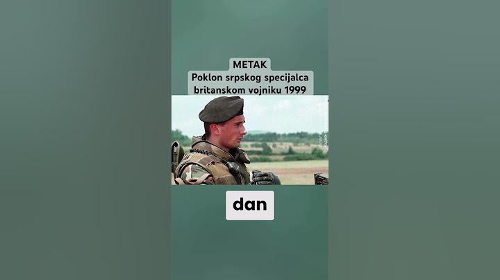 Specijalac Vojske Jugoslavije poklonio je britanskom vojniku metak #yugoslavarmy #britisharmy