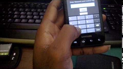 How to unlock Samsung i927 Captivate Glide by code