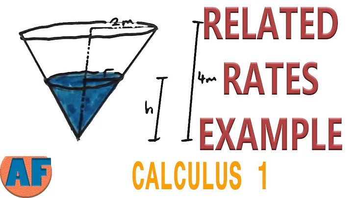 Step by Step Method of Solving Related Rates Problems - Conical Example