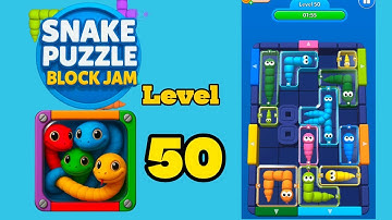 Snake puzzle block jam level 50 solution walkthrough 