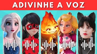 ADIVINHE O PERSONAGEM PELA VOZ #1 | Quem dança melhor? | Elsa, Princesa, Wandinha, Ladybug