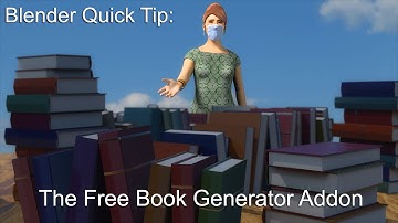 Blender Quick Tip: The Free Book Generator Addon