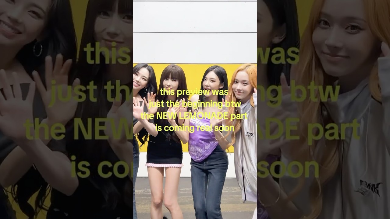 the NEW LEMONADE part is coming real soon 🍋 #aespa #æspa #에스파 #LEMONADE #aespaLEMONADE